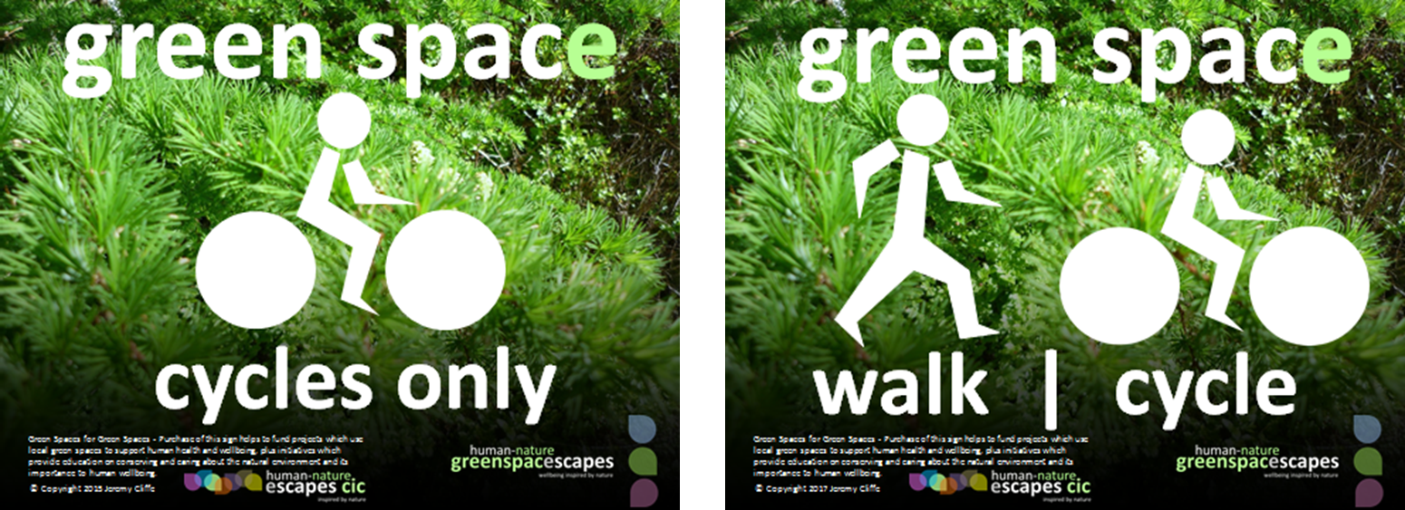 Human-Nature Escapes CIC - Active Travel Signs